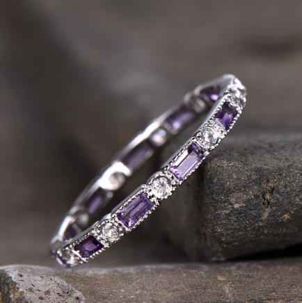 Klassieke Ametist Ring