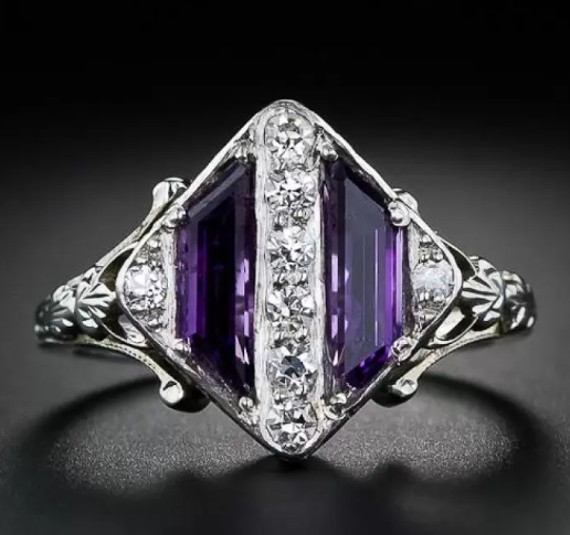 Art Deco Ametist Ring