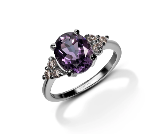 Moderne Ametist Ring